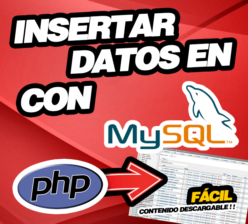 INSERTAR DATOS en MYSQL con PHP