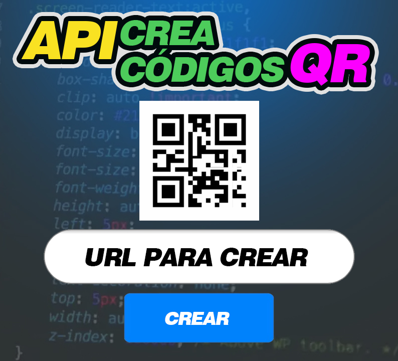 Crea códigos QR personalizados con API